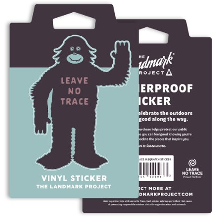 The Landmark Project Leave No Trace Sasquatch Sticker 1