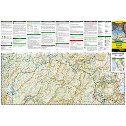 National Geographic Yosemite National Park Trail Map 1