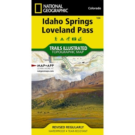 National Geographic Idaho Springs/Georgetown/Loveland Pass Trail Map 0