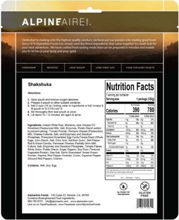 AlpineAire Foods Shakshuka - 1 Serving 1