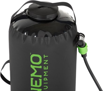NEMO Helio LX Pressure Shower - 22 Liters Top view (Black)