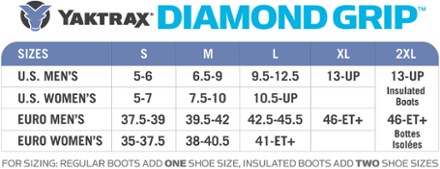 Product image for sizing chart (Black)