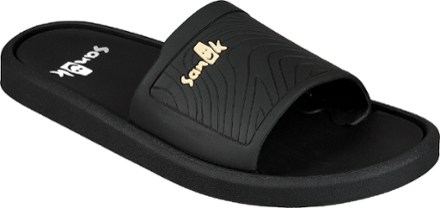 womens black flip flops uk