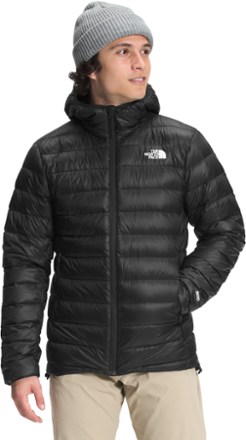 packable down hooded puffer jacket