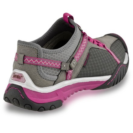 3/4 Back view (Grey/Raspberry)