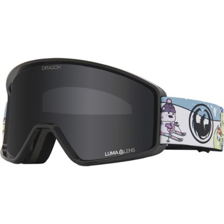 Dragon Alliance DXS Ski & Snowboard Goggles For Kids – Grey Frame / Icon Smoke Lens
