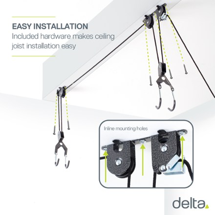 Delta Cycle El Greco Single Ceiling Hoist Bike Storage 5