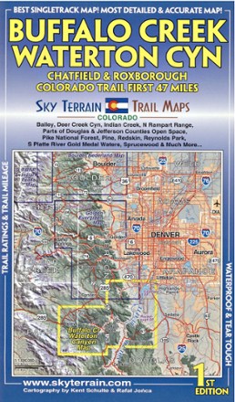 Sky Terrain Trail Maps Buffalo Creek and Waterton Canyon Trail Map - 1st Edition 0