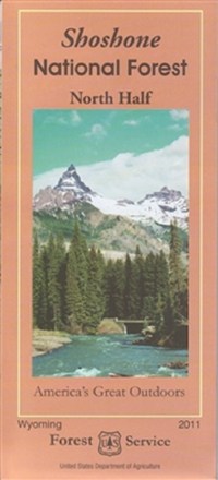  Shoshone National Forest Map - North Half 0