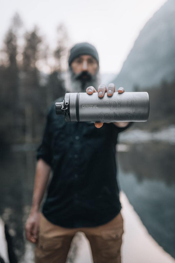 Location Image for GeoPress Ti Water Filter and Purifier Bottle - 24 fl. oz.