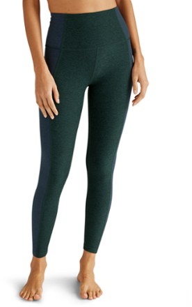 Beyond Yoga Spacedye Down Block High-Waisted Midi Tights - Womens