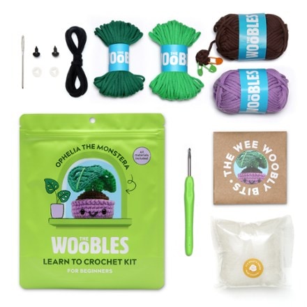 The Woobles Ophelia the Monstera Plant Crochet Kit 2