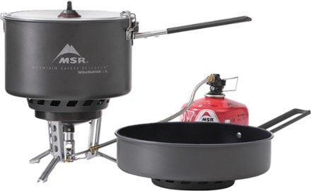 MSR WindBurner Combo Stove System Fuel canister sold separately.
