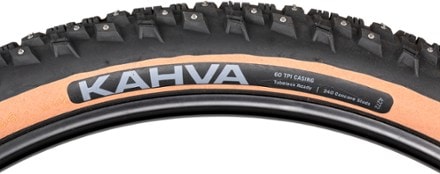 45NRTH Kahva Studded Tire - Black/Tan - 60 tpi 4