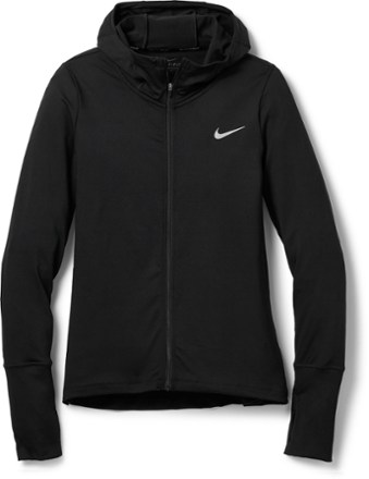 nike women's element full zip running hoodie