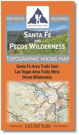 Outdoor Trail Maps Santa Fe and Pecos Wilderness Map 0