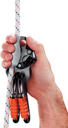 Petzl Basic Multipurpose Compact Ascender In use (Gray)