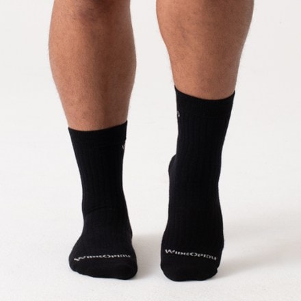 Wide Open Solid Cushioned Micro Crew Socks - Men's 5