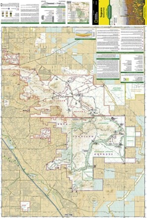 National Geographic Saguaro National Park Map 1