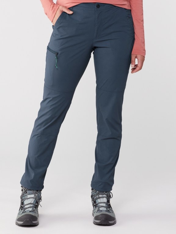 REI trailmade plus size hiking pants in blue