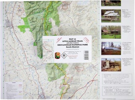 PATC Appalachian Trail Map: AT and Other Trails in Shenandoah National Park South District 2