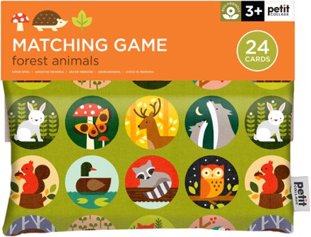 Petit Collage Forest Animals Matching Game 0
