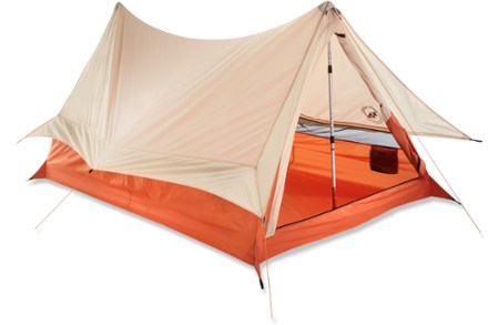 Alternate View, Door open trekking pole set up (Orange/Cream)