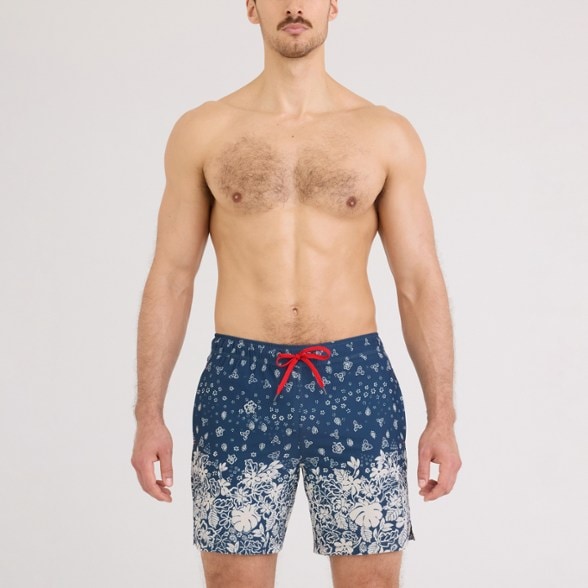 On Body Image of color Bandana Tropic/Indigo