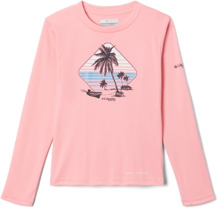 Columbia PFG Tidal Tee Panga Palms Long-Sleeve Shirt - Girls' 0