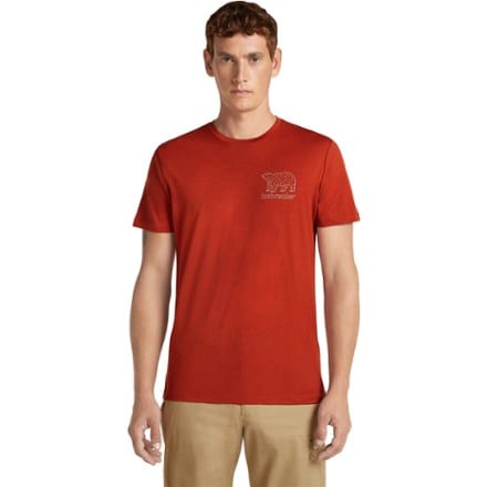 Icebreaker Merino 150 Tech Lite Forest Footsteps T-Shirt - Men's 1