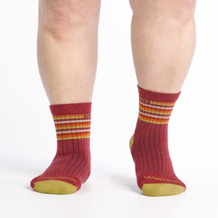 Wide Open Multi Stripe Cushioned Micro Crew Socks - Women's 2