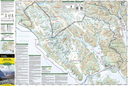 National Geographic Glacier Bay National Park and Preserve Trail Map 1