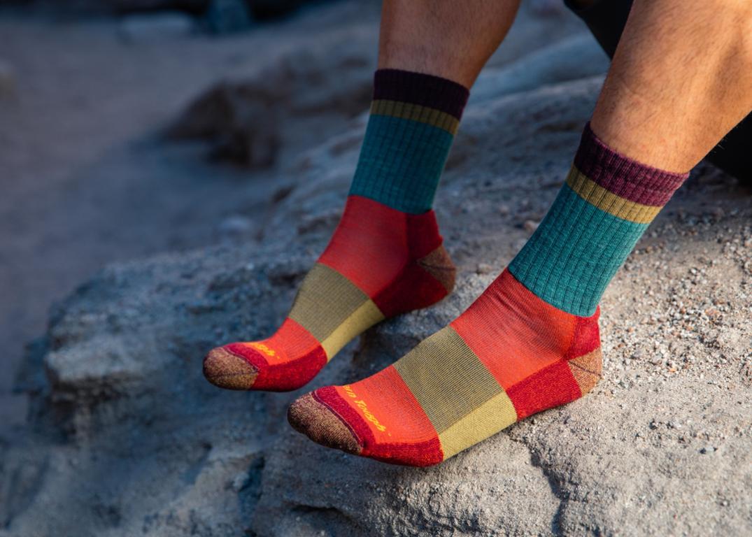 Location Image for Heady Stripe Micro Crew Hiking Socks - Men's