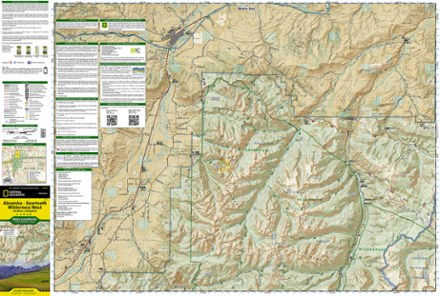 National Geographic Absaroka-Beartooth Wilderness West Map 1