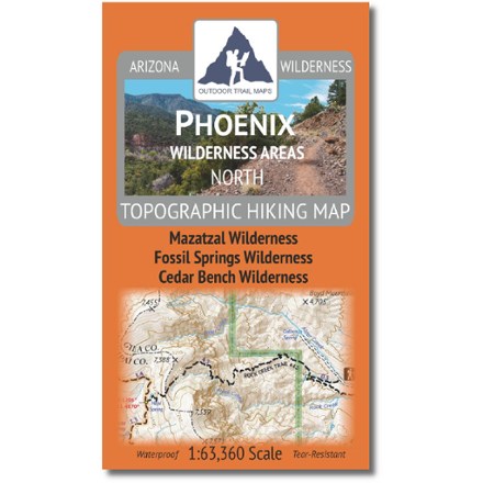Outdoor Trail Maps Phoenix Wilderness Areas North Hiking Map 0