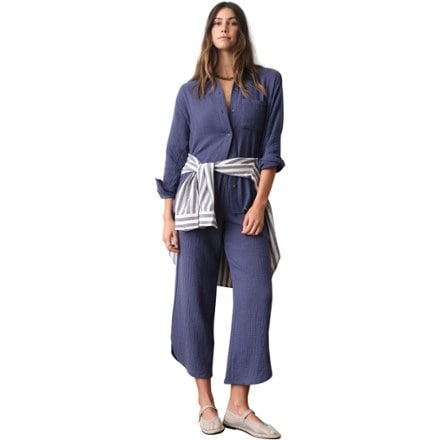 Marine Layer Jane Relaxed Double Cloth Shirt 0