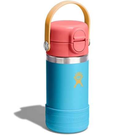 Hydro Flask Kids' Wide-Mouth Vacuum Bootle with Straw Cap and Bottle Boot - 12 fl. oz. 1