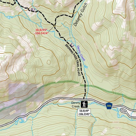 Outdoor Trail Maps Colorado 14ers Series Map - Mount Princeton, Mount Yale 1