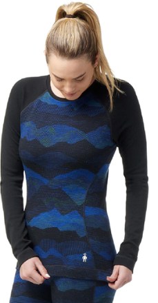 Smartwool Classic Thermal Merino Pattern Crew Base Layer Top - Women's 1