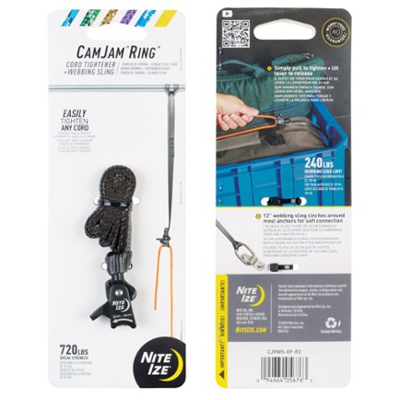 Nite Ize CamJam Ring Cord Tightener and Webbing Sling - Small 1