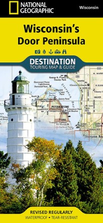 National Geographic Wisconsin's Door Peninsula Destination Map 0