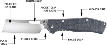 Gerber Flatiron Cleaver Fine-Edge Knife 2