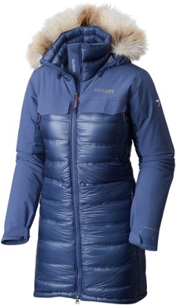 columbia women's heatzone 1000 turbodown hooded jacket