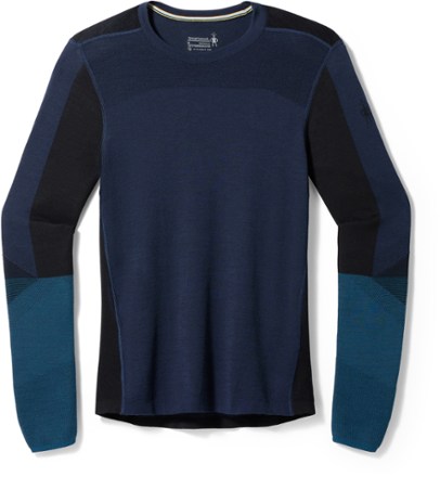 Smartwool Intraknit Thermal Merino Colorblock Crew Base Layer Top - Men's