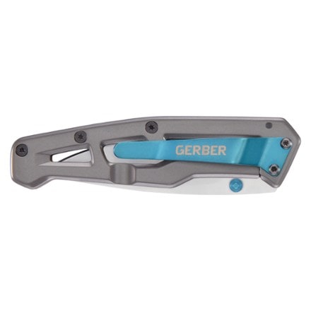Gerber Paralite Blue Folding Knife and Shard DT Silver Triangle Multi-Tool 1