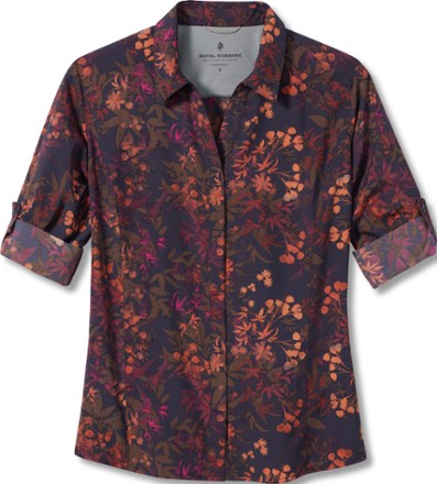Royal Robbins Expedition II Print 3/4-Sleeve Shirt - Women's 0