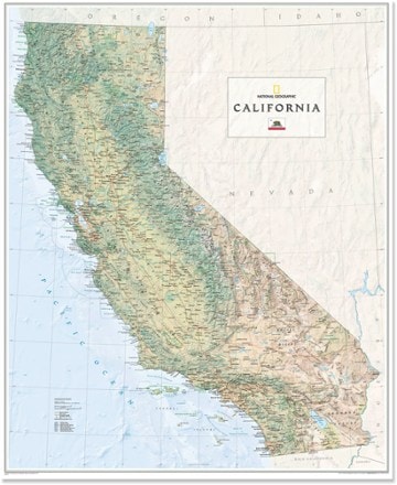 National Geographic California Wall Map - Tubed  