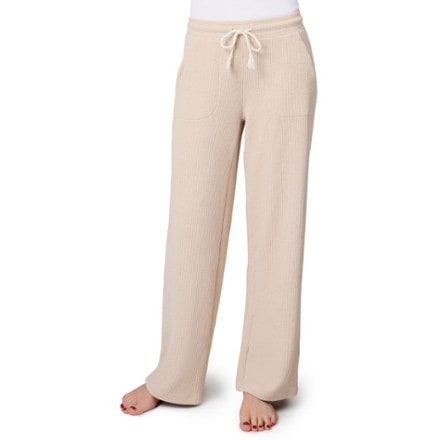 Free Country Ripple Knit Long Wide Leg Pants - Women's 0