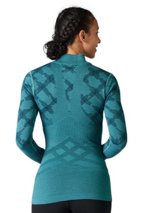 Smartwool Intraknit Thermal Merino Pattern Quarter-Zip Base Layer Top - Women's 2