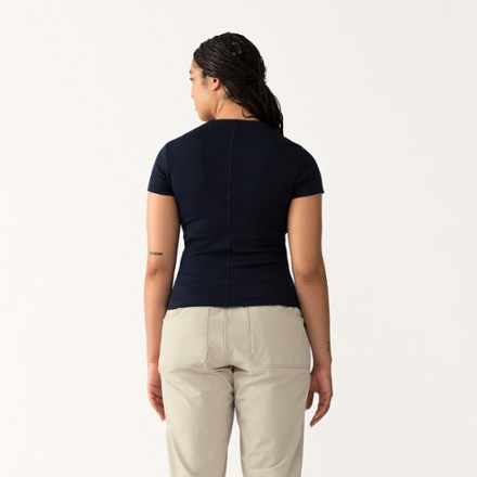 Hikerkind Ribbed Merino T-Shirt - Women's 2